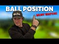 Whats the correct ball position with every club