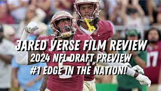 Jared Verse FSU DE | FILM BREAKDOWN | 2024 Draft Prospects