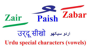 Learn Urdu through Hindi Lesson 2 Vowels Special characters | Urdu language for beginners