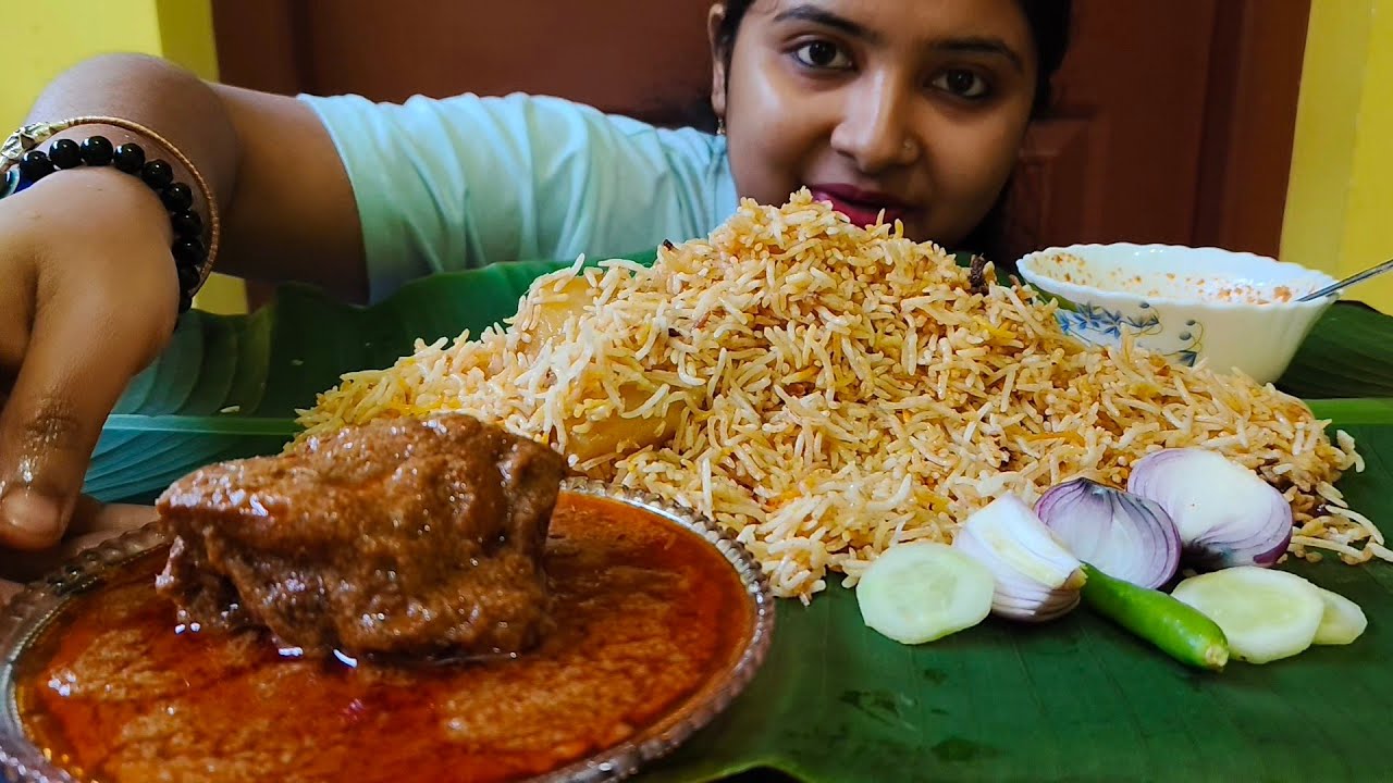 BIGBITES, EATING HUGE BIRIYANI WITH SPICY CHICKEN CHAP🥵🔥,SALADS | MASSIVE EATING | EATING CHALLENGE 