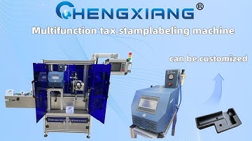 Box stamp duty labeling machine/Tax stamp label applicator/Hot melt glue label applicator