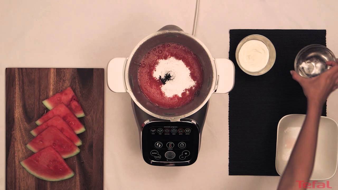 Tefal Cuisine Companion watermelon yogurt Recipe YouTube