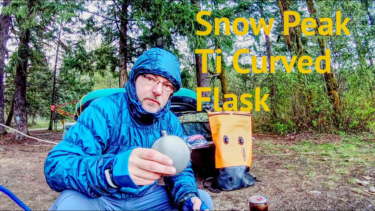 Snow Peak Ti curved Flask - YouTube