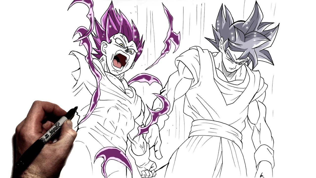 goku vs vegeta - Desenho de gustavo_pgame_ - Gartic