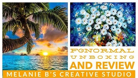 FGNORMAL Paint by Numbers - UNBOXING, FIRST IMPRESSIONS & REVIEW #PBN #FGNORMAL #companyreview