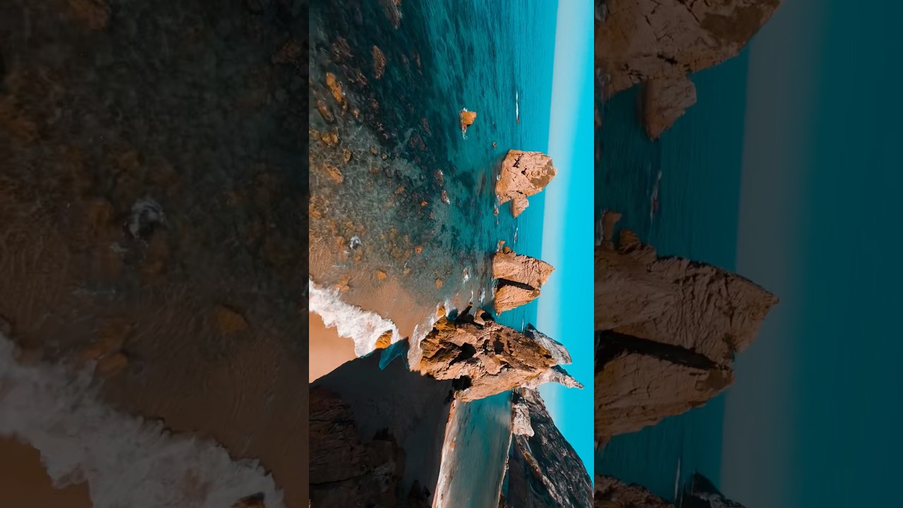 Ursa Beach from fpv drone. Portugal