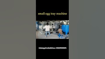1500pcs/h egg tray making machine suitable for start-up and small business #eggtray #eggtraymachine