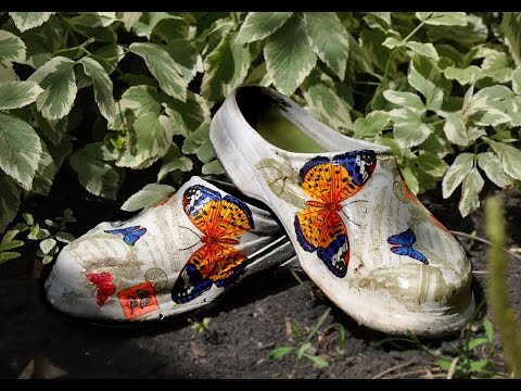Очаровательные поделки на даче, украшенные декупажем