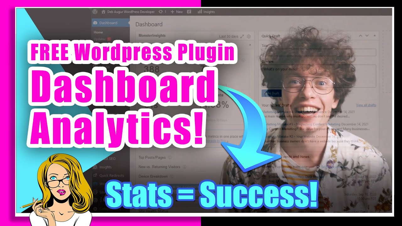 Google Analytics on Your Wordpress Dashboard - Tutorial 2022 - YouTube