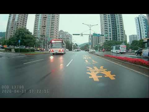 DOD行車記錄器 LX700電子後視鏡 雨天 後鏡頭