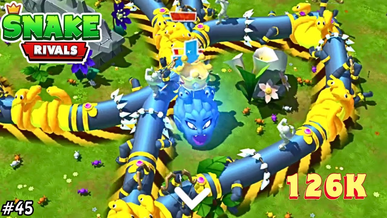 Snake Rivals Glitch QUEEN | MEDUSA SNAKE | Is Back 126k Score.