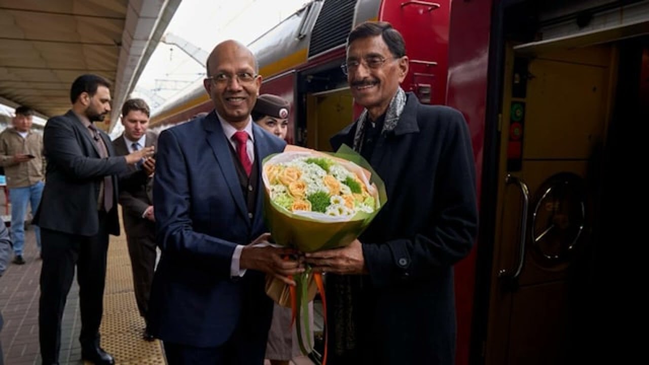 MoS Sanjay Seth Arrives In Moscow To Attend Victory Day Celebrations Hold Defence Talks