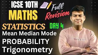 Class 10 Maths LIVE | Statistics, Probability &amp; Trigonometry in One Shot | Revision Day 4 🔥