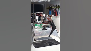 Brushless robot leg indefinite endurance jumping