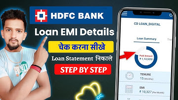 Hdfc Loan Emi Details | Hdfc Bank Loan Details Check | Hdfc Bank Loan Statement Kaise Nikale
