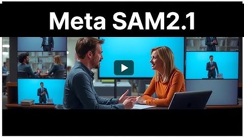 Meta SAM2.1 : improved SAM2 for video segmentation