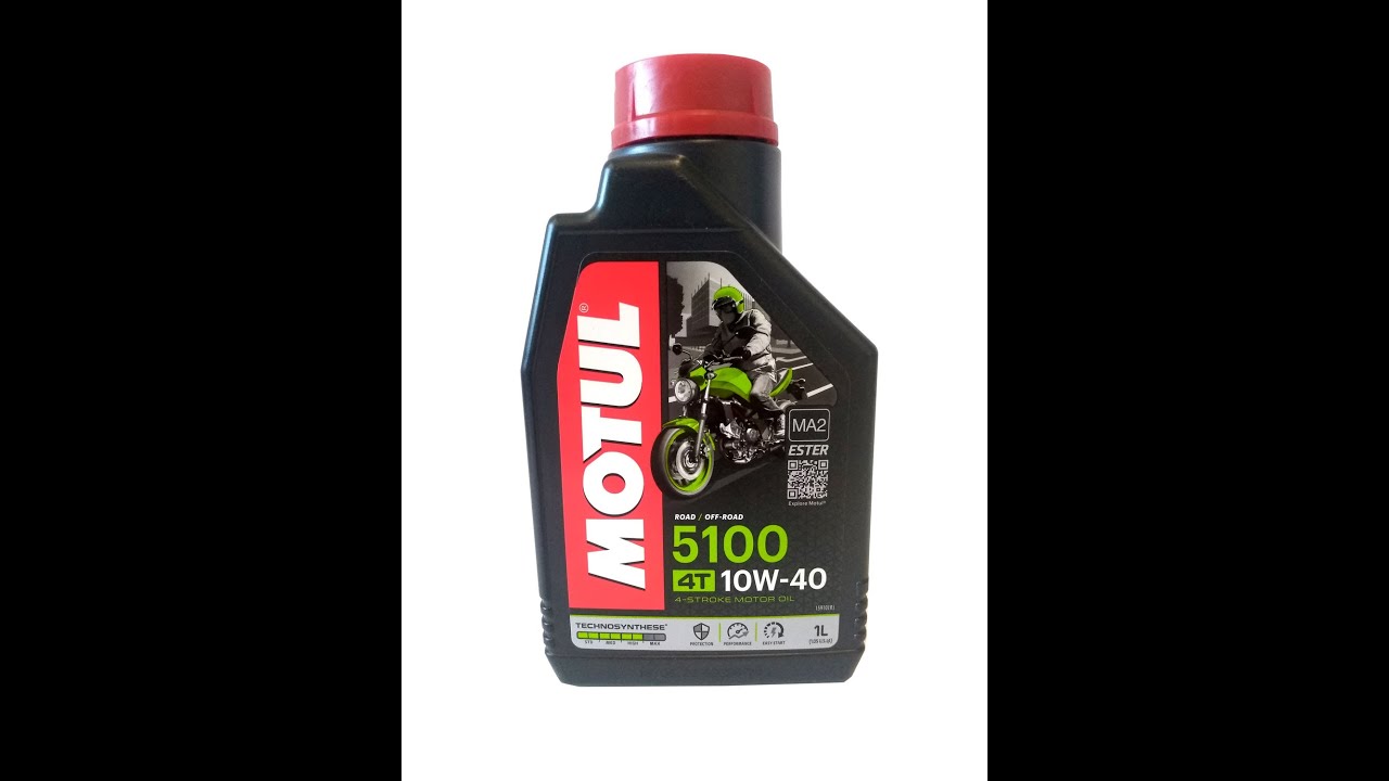 Моторное масло MOTUL 5100 4T 10W 40 - YouTube