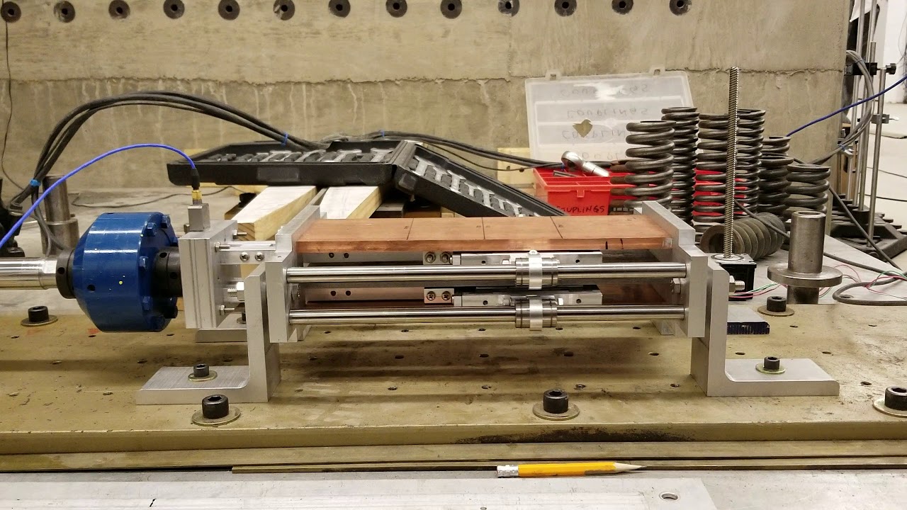 Electromagnetic Eddy Current Friction Damper Testing - YouTube