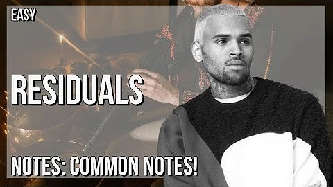 How to play Residuals by Chris Brown on Tin Whistle (Tutorial)