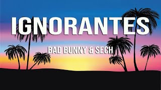 Bad Bunny \& Sech - Ignorantes (Letra\/Lyrics)