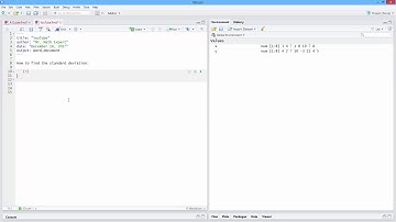 How to Find the Standard Deviation in R. [HD]
