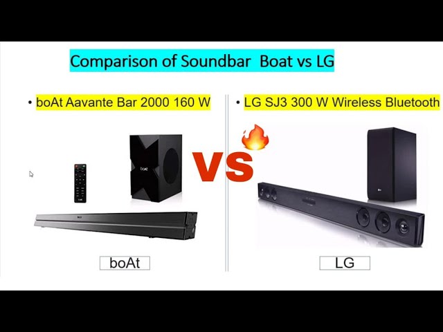 Boat Avante 160W LG SJ 3 300W Soundbar Comparison | Detailed Comparison | Soundbar YouTube