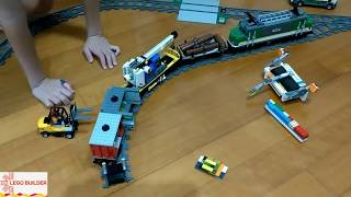 Lego City 60198 Cargo Train Speed Build Part7 Final Play