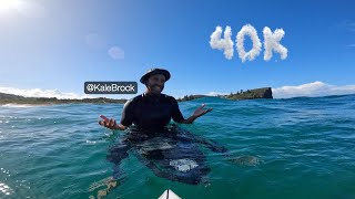 SURFING WITH KALE BROCK + CELEBRATING 40,000 SUBSCRIBERS WITH FANS!!