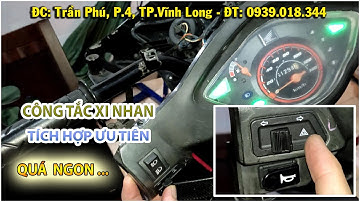 Cách lắp công tắc xi nhan tích hợp Ưu tiên cho xe Wave