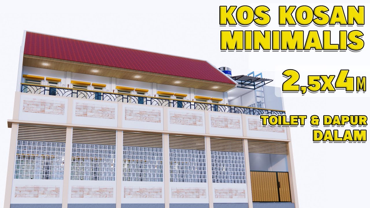 Kos Kosan minimalis 2,5x4 meter kamar mandi dan dapur dalam 2 lantai budget 450 jt