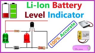 How to Make 3.7V Battery Full & Low Level Indicator