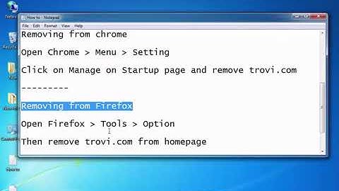 Series 8 295 How to remove Trovi com from IE, Firefox and Google Chrome