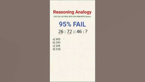 Analogy Tricks 🔥 | Number Analogy Reasoning | #shorts