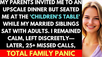 Family Invited Me to Fancy Dinner but Seated Me at Children's Table While Siblings Sat With Adults