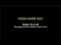 Intervento Walter Ricciotti - Pambianco Design Summit - 28.06.2023