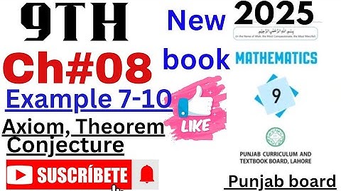 Class 9 math chapter 8 examples | PCTB New book Class 9th 2025 |class 9 Chapter 08 example