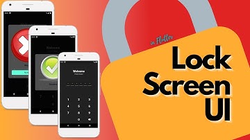 Flutter Lock Screen UI | Pin Code Lock | Flutter Tutorials