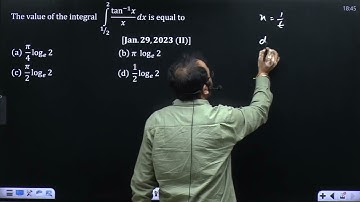 IIT JEE Main PYQ Definite Integration 29 January 2023 shift 2