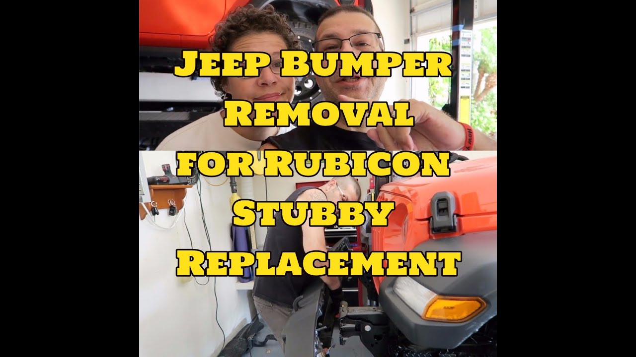 Jeep Bumper Removal for Rubicon Stubby Replacement YouTube