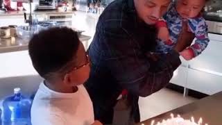 Amber roses son Sebastian enthusiastically calling Alexander Edwards (ambers husband) STeP DaD 😂😂