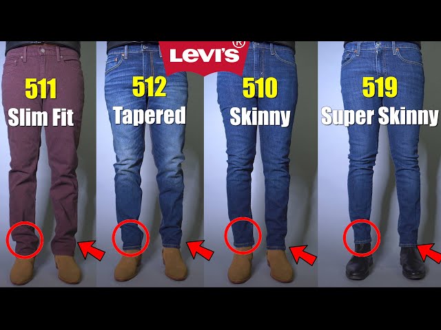 Lille bitte legering jeg læser en bog Levis 510, 511, 512, 519 Review & Comparison - Slim Vs Tapered Vs Skinny  Best Jeans Under $50 - YouTube