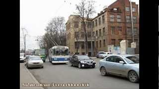 ЗИУ-682 #312 (Салон троллейбуса / отрыв штанг)