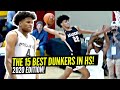 The Top 15 Dunkers In High School! 2020 Edition! Jalen Green, Jimma Gatwech & More!