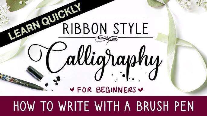 how to do ombre calligraphy ✨ calligraphy brush lettering tutorial 