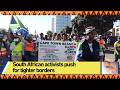 South African activists push for tighter borders