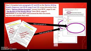 Opinion Writing Graphic Organizer