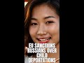 EU sanctions Russians over child deportations, calls it justice.