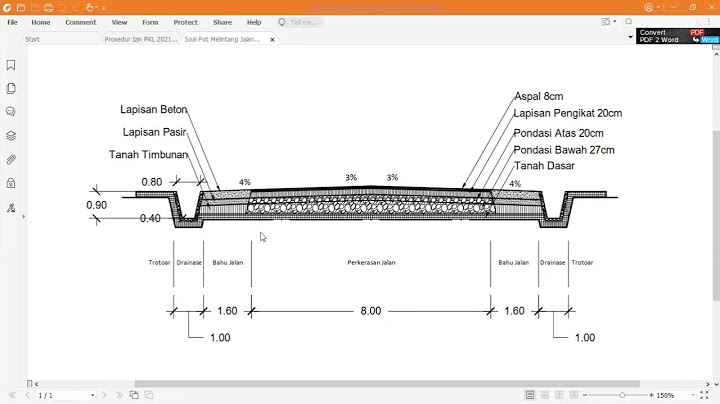Tutorial Menggambar Potongan Melintang Jalan dengan AutoCAD