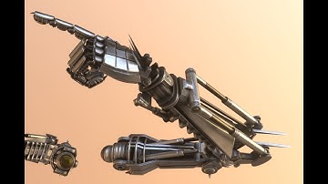 Rigged Robot Arms Blender-2.82a Version