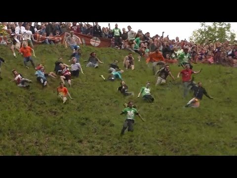 Cheese Rolling at Coopers Hill Gloucestershire   2015